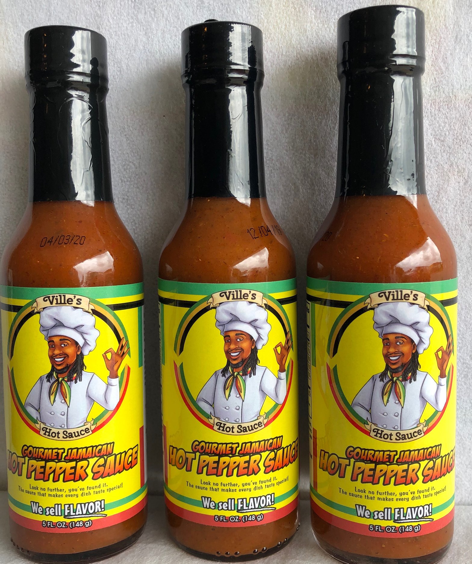 Ville's ORIGINAL Hot Pepper Sauce (3-PK)